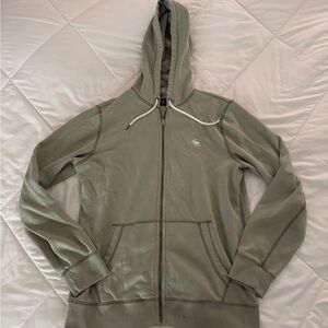 Vintage y2k Abercrombie & Fitch Sage Zip Up  Sweatshirt